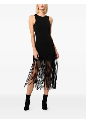 Toccin Margaux fringe knit dress - Black