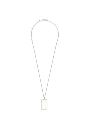 Maison Margiela four-stitches pendant necklace - Silver