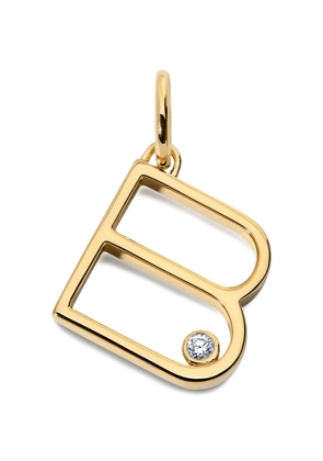 Monica Vinader Solitaire diamond initial pendant - Gold