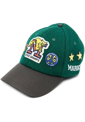 MARKET felted patch-detail cap - Green