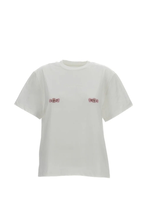DES PHEMMES appliqué T-shirt - White