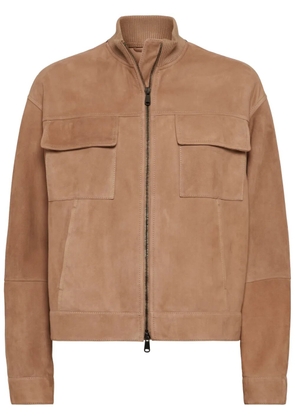Brunello Cucinelli Couture suede jacket - Brown