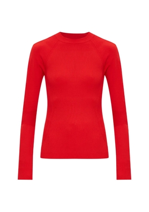 Moncler Grenoble logo ribbed top - Red