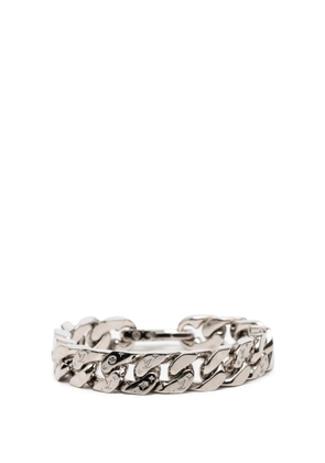 Louis Vuitton Pre-Owned 2020 Silver Plated LV Chain Links Bracelet L costume bracelet