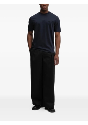 BOSS logo-patch T-shirt - Blue