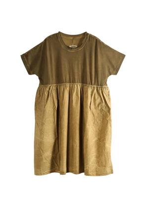 Uma Wang short-sleeves midi dress - Yellow