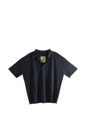 Uma Wang short-sleeves polo top - Blue