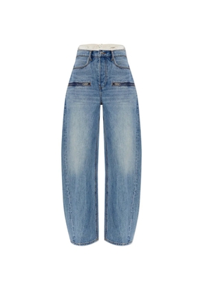 Alexander Wang zip cotton jeans - Blue