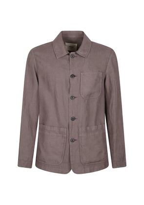 Altea patch-pocket overshirt - Brown
