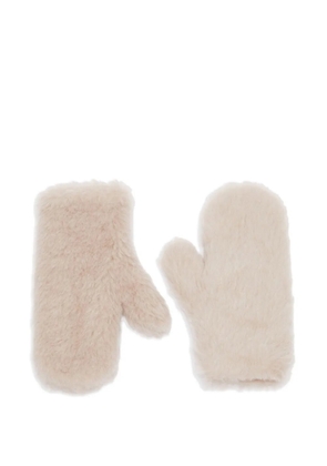 Max Mara faux-fur mittens - Neutrals