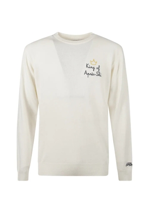 MC2 Saint Barth Heron embroidery-detail wool sweatshirt - Neutrals