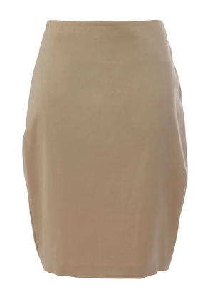 Celine Pre-Owned 1990s pleat-detail skirt - Brown