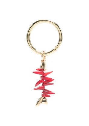 Benedetta Bruzziches coral-charm keyring - Gold