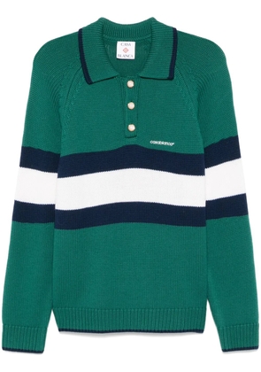 Casablanca colourblock polo shirt - Green