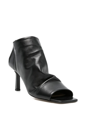 The Seller square open-toe boots - Black