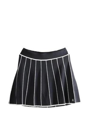 Malbon Golf striped pleated mini skirt - Blue