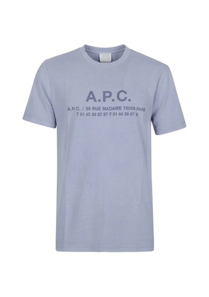 A.P.C. logo-print T-shirt - Blue