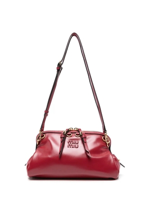 Miu Miu logo clutch bag - Red