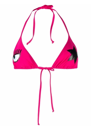 Chiara Ferragni logo-print bikini top - Pink