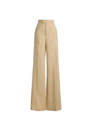 Ralph Lauren Collection Dean waist darts linen trousers - Neutrals