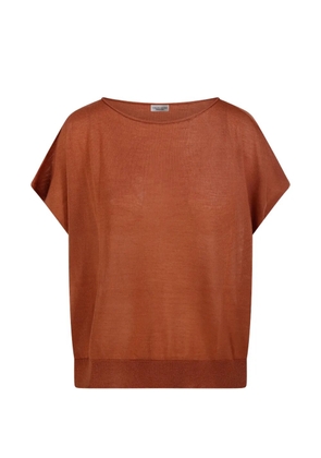 Roberto Collina boat-neck T-shirt - Orange