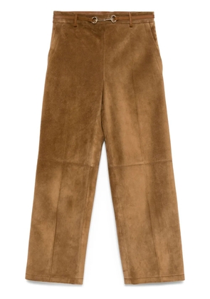 Gucci Horsebit-detail trousers - Brown
