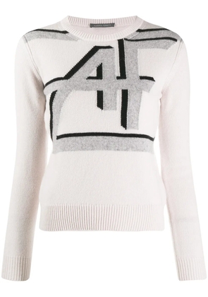 Alberta Ferretti intarsia-knit jumper - White