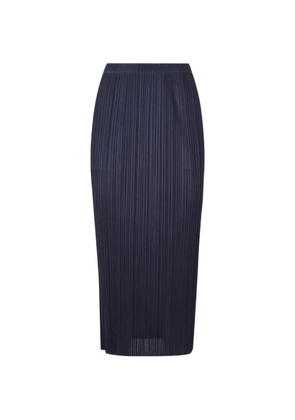 Pleats Please Issey Miyake pleated midi skirt - Blue