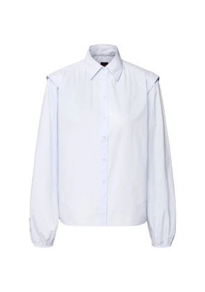 BOSS shoulder-pad button shirt - Blue