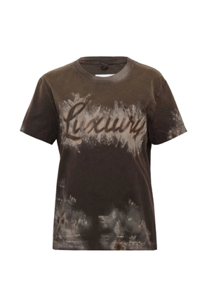 Doublet Luxury Mud Paint T-shirt - Brown