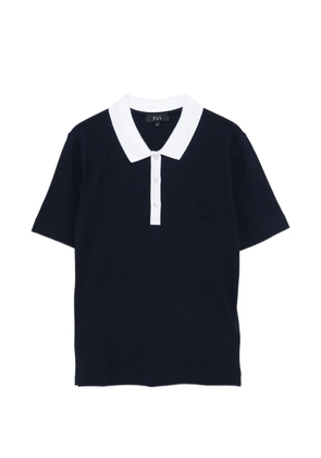 Fay collared button polo shirt - Blue