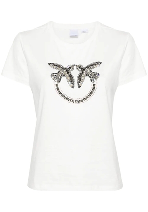 PINKO Love Birds cotton T-shirt - White