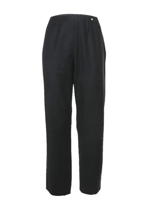 CHANEL Pre-Owned wool trousers - Black