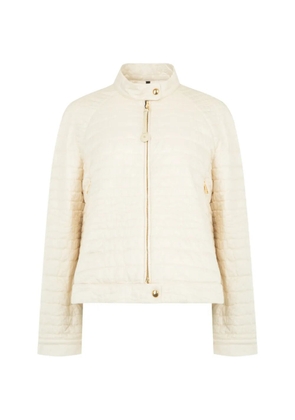 Moncler Aubrieta geometric-quilted puffer jacket - Neutrals