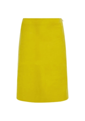 Ferragamo Nubuck pencil skirt - Yellow