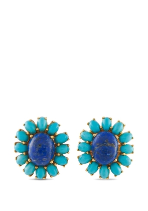 LB Exclusive lapis lazuli and turquoise earrings - Gold