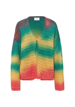 Laneus front-pocket cardigan - Green