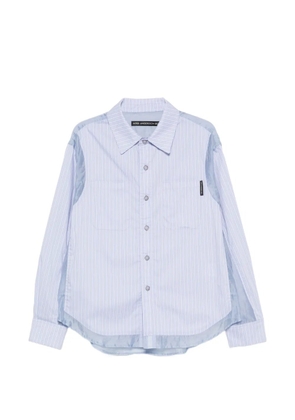 Andersson Bell striped panelled shirt - Blue