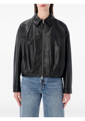 Sword cropped bomber jacket - Black