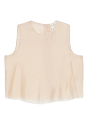 Forte Forte round-neck sleeveless top - Neutrals