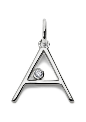 Monica Vinader Solitaire diamond pendant - Silver