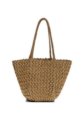 The Row Estelle woven tote bag - Brown