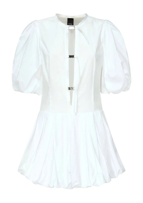 PINKO balloon-sleeve poplin dress - White