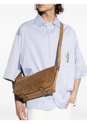 Moschino leather zip tote bag - Brown