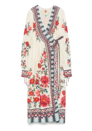 FARM Rio Mosaic Garden midi dress - Neutrals