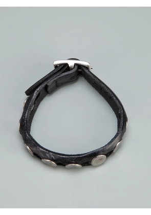 Orciani studded leather bracelet - Black