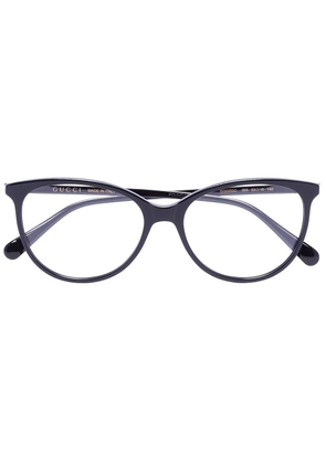 Gucci Eyewear soft round-frame glasses - Black