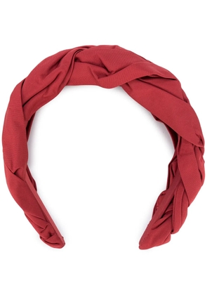 RED(V) braided design hairband