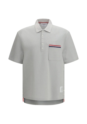 Thom Browne chest-pocket polo shirt - Grey
