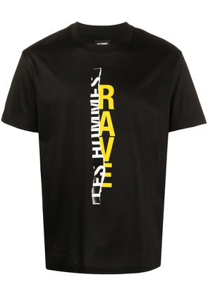 LES HOMMES logo print T-shirt - Black